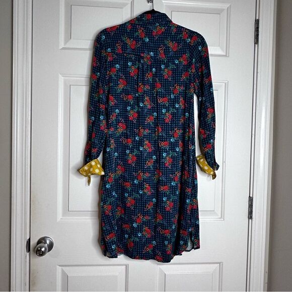 Matilda Jane Women’s Choose Your Own Path Fa La La Plaid Floral Dress Size S - Picture 9 of 13